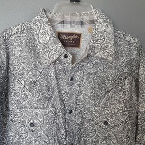 《Wrangler Retro》Men's Vintage Western Snap Shirt